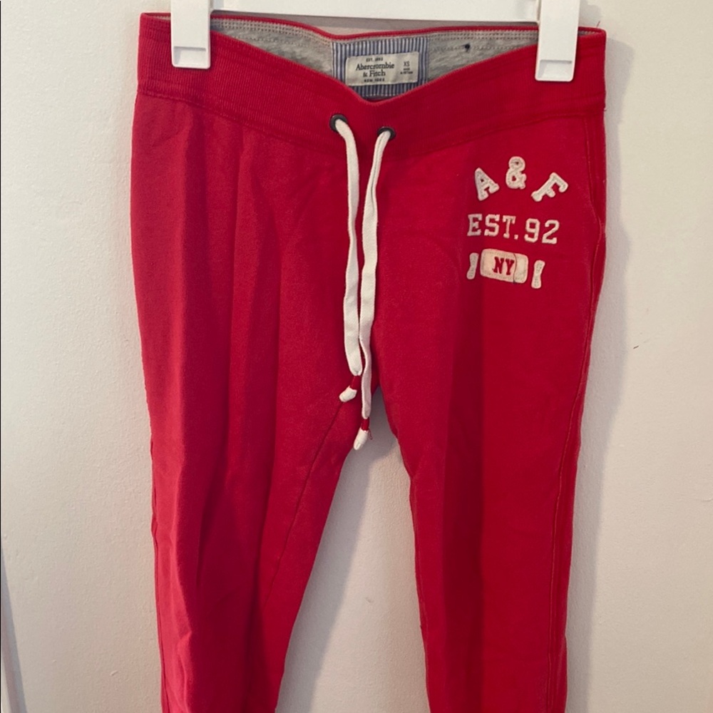 Abercrombie & Fitch Hot Pink sweats (pics make them look red)